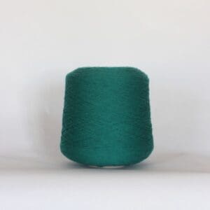 cone-merinos-laine-francaise-fil-peigne-vert-emeraude