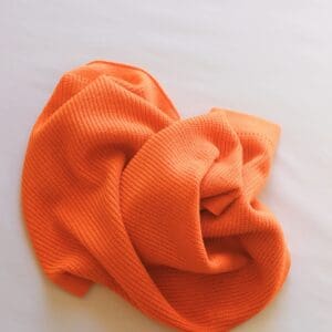 couverture-bebe-laine-orange-tangerine