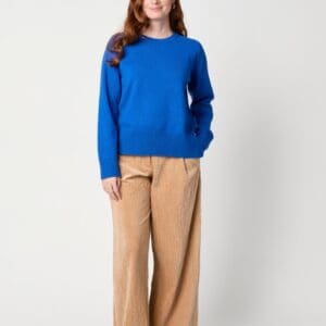 pull femme made in France bleu