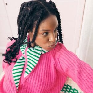 Foulard triangle Rita - Croco